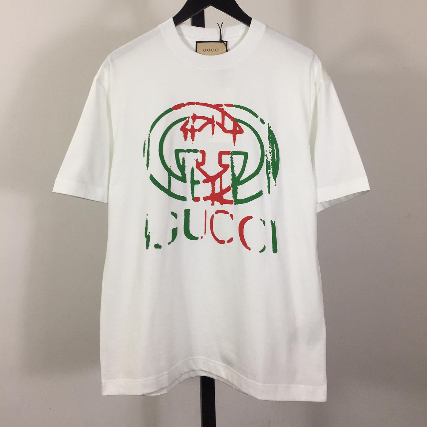 Gucci Printed Cotton Jersey T-shirt - PerfectKickZ