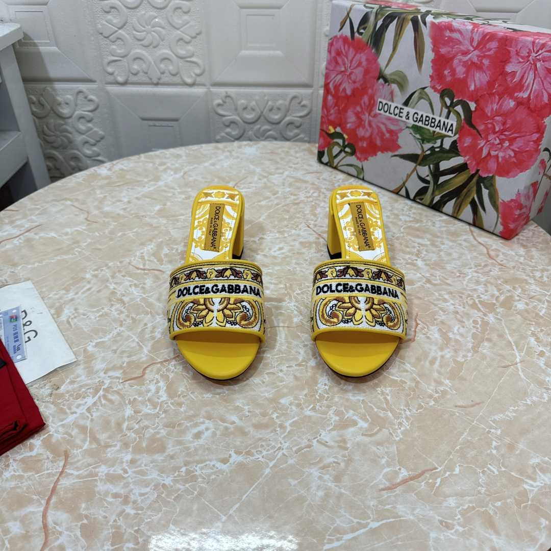 Dolce & Gabbana 65mm Majolica-embroidered Sandals  - PerfectKickZ