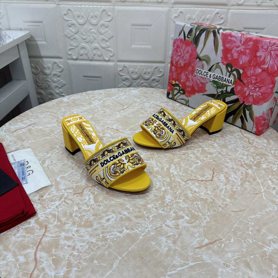Dolce & Gabbana 65mm Majolica-embroidered Sandals  - PerfectKickZ