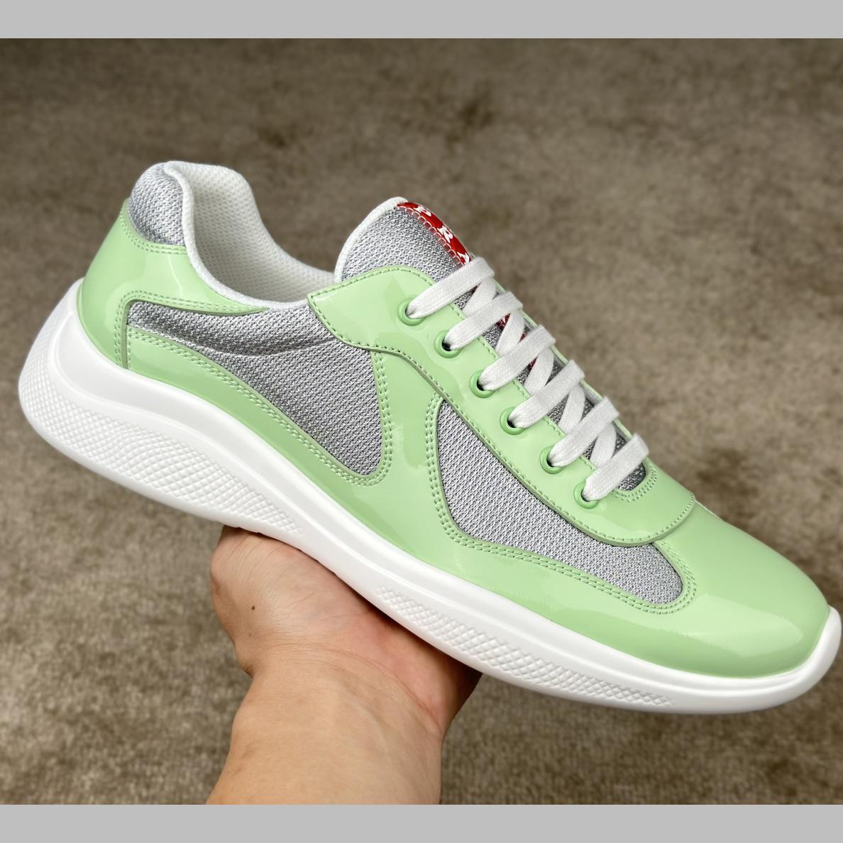 Prada Patent Leather And Technical fabric Prada America's Cup Sneakers - PerfectKickZ