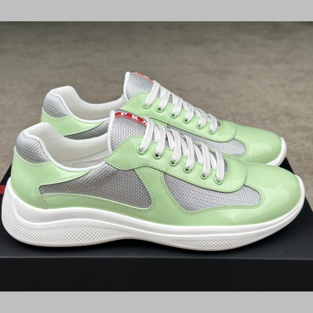 Prada Patent Leather And Technical fabric Prada America's Cup Sneakers - PerfectKickZ