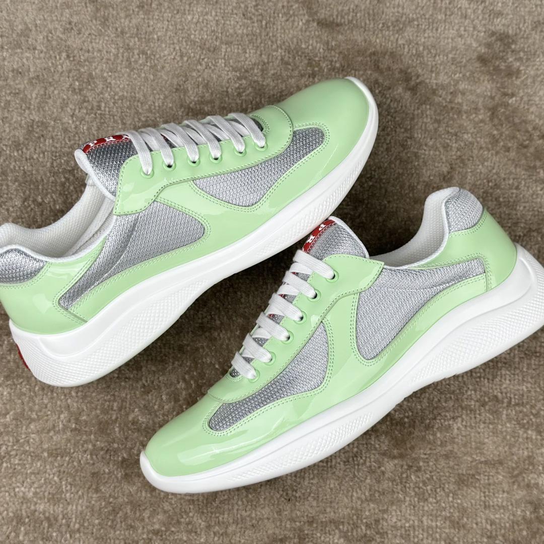 Prada Patent Leather And Technical fabric Prada America's Cup Sneakers - PerfectKickZ