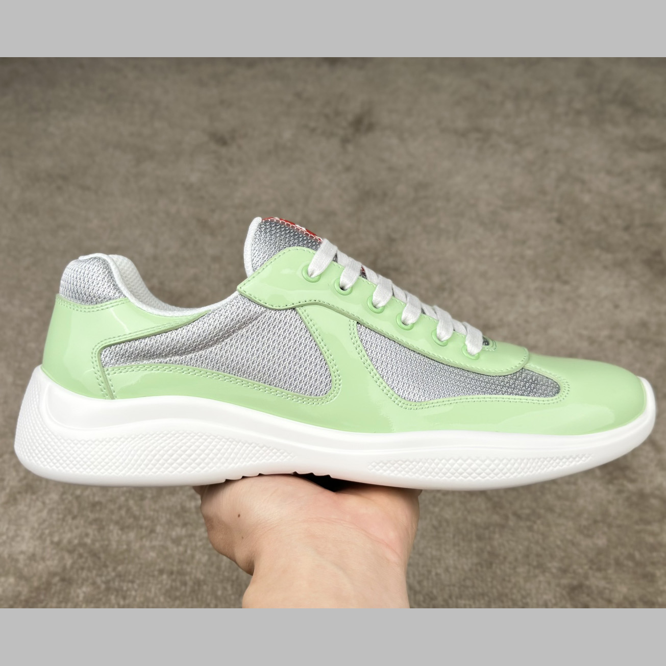 Prada Patent Leather And Technical fabric Prada America's Cup Sneakers - PerfectKickZ