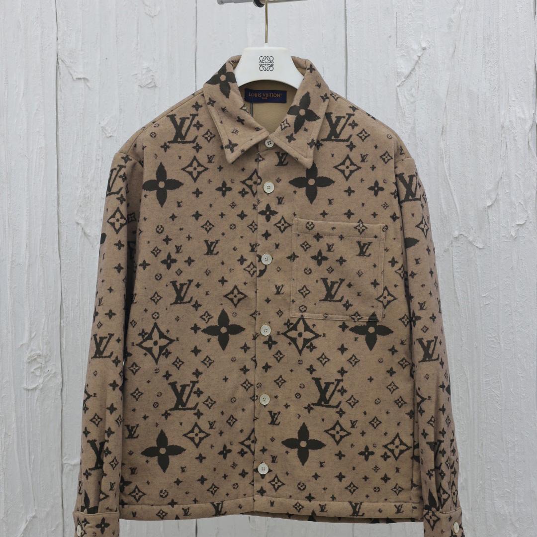 Louis Vuitton Monogram Double Face Wool, Silk And Cashmere-Blend Overshirt  1AFYF5 - PerfectKickZ