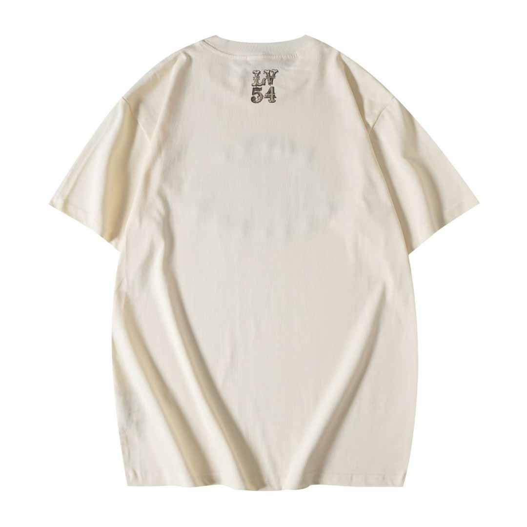 Louis Vuitton Graphic Cotton And Linen-Blend T-Shirt     1AFWUV - PerfectKickZ