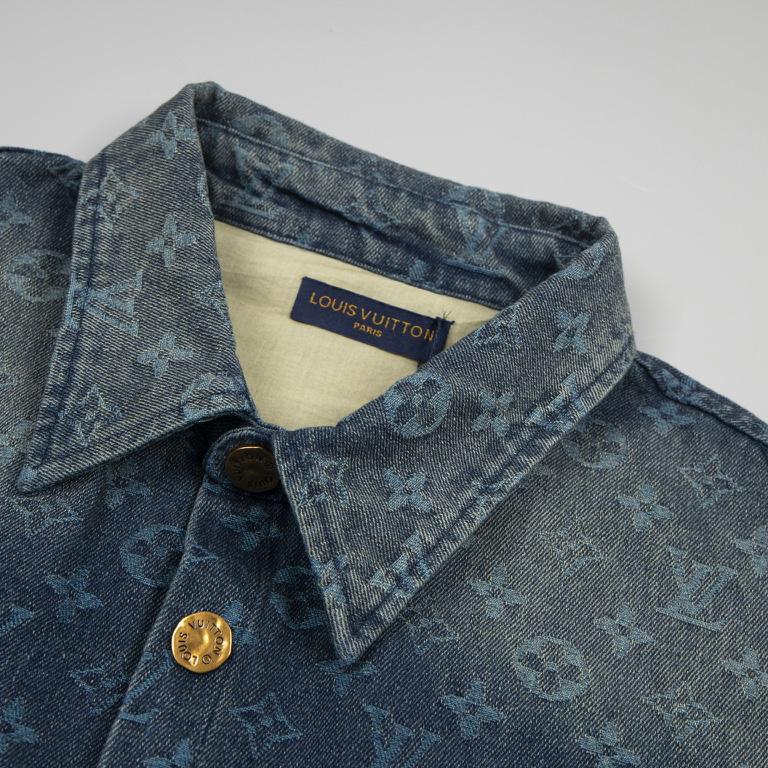 Louis Vuitton Rainbow Monogram Short-Sleeved Denim Shirt - PerfectKickZ