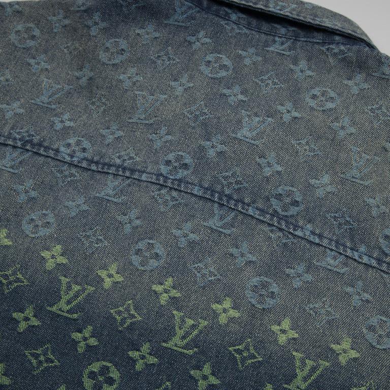 Louis Vuitton Rainbow Monogram Short-Sleeved Denim Shirt - PerfectKickZ