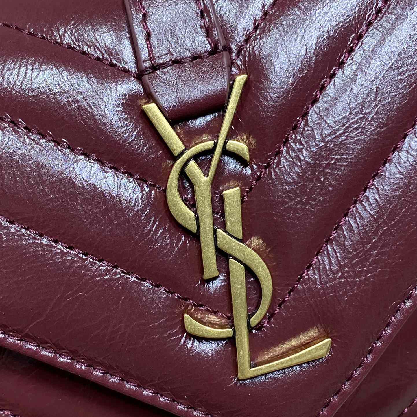 Saint Laurent College Mini In Shiny Leather - PerfectKickZ