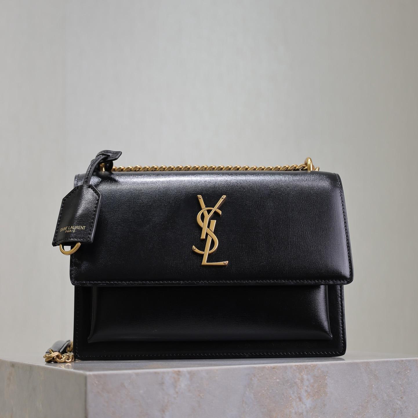 Saint Laurent Women Sunset Medium Leather Shoulder Bag （22x8x16 cm） - PerfectKickZ