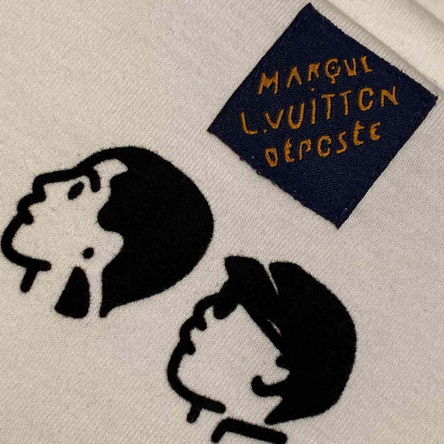 Louis Vuitton Short-Sleeved Cotton Crewneck   - PerfectKickZ