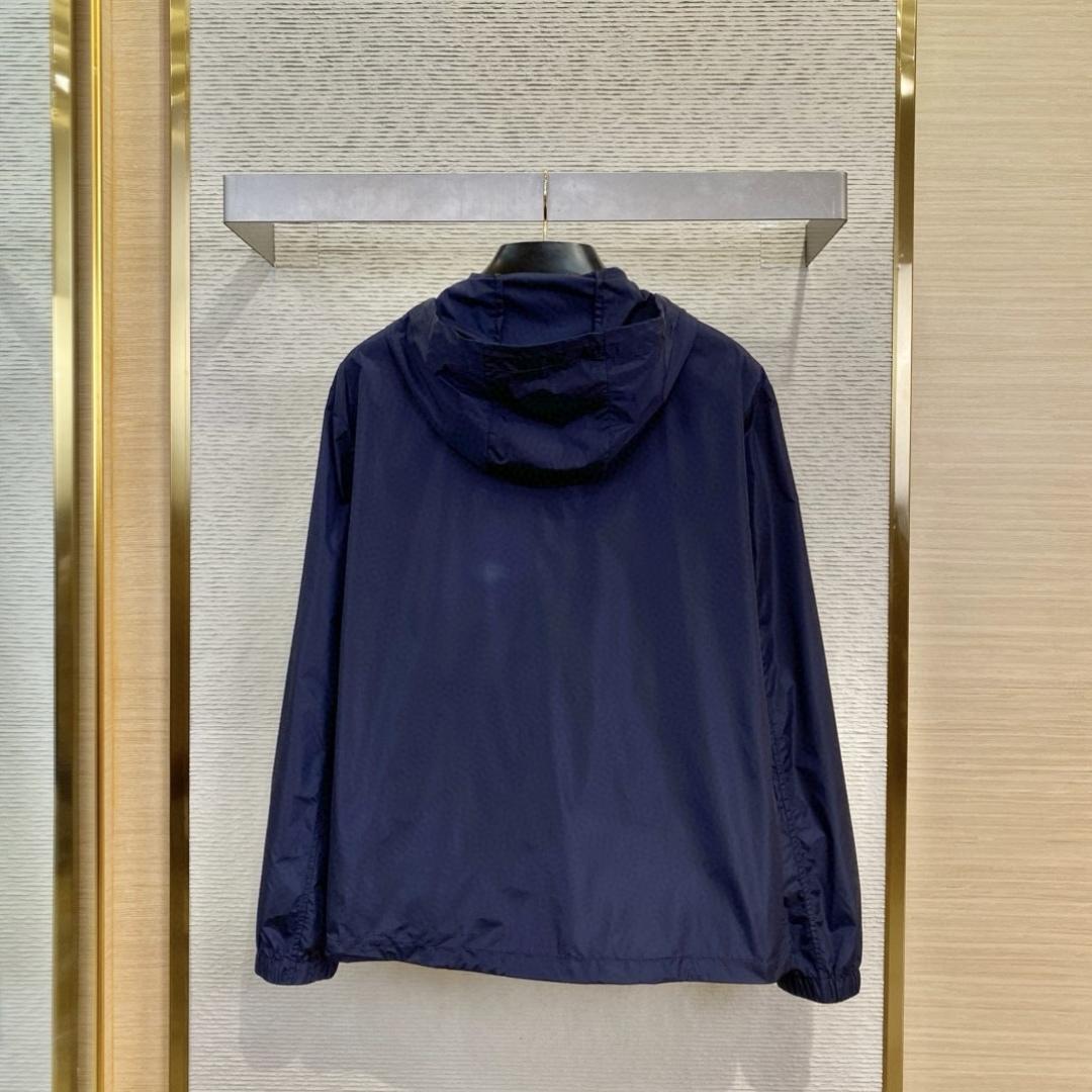 Fendi Blue Technical Fabric Blouson - PerfectKickZ
