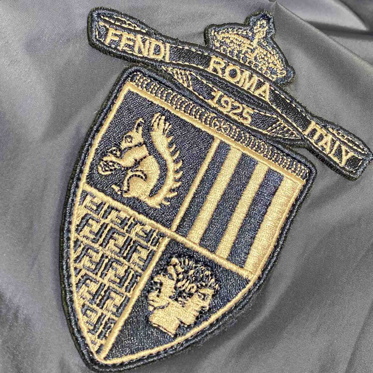Fendi Blue Technical Fabric Blouson - PerfectKickZ