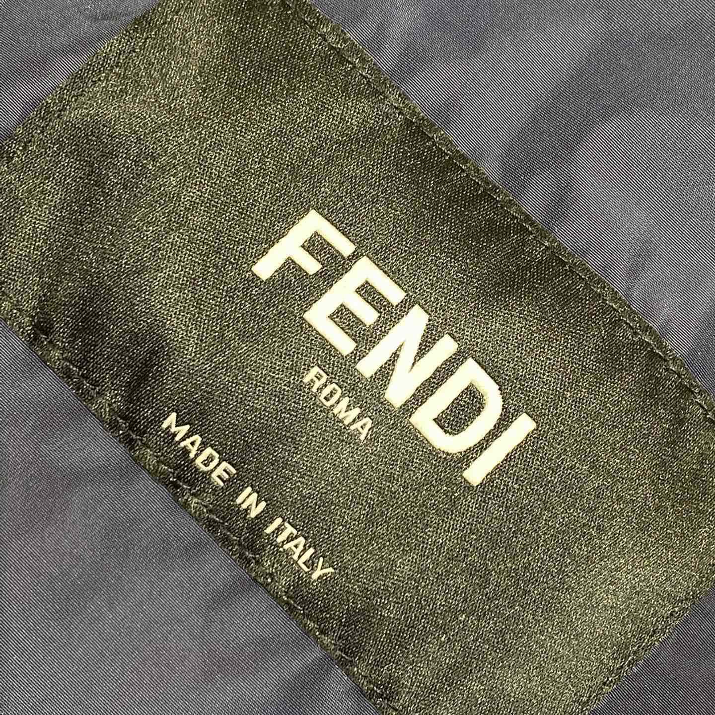 Fendi Blue Technical Fabric Blouson - PerfectKickZ