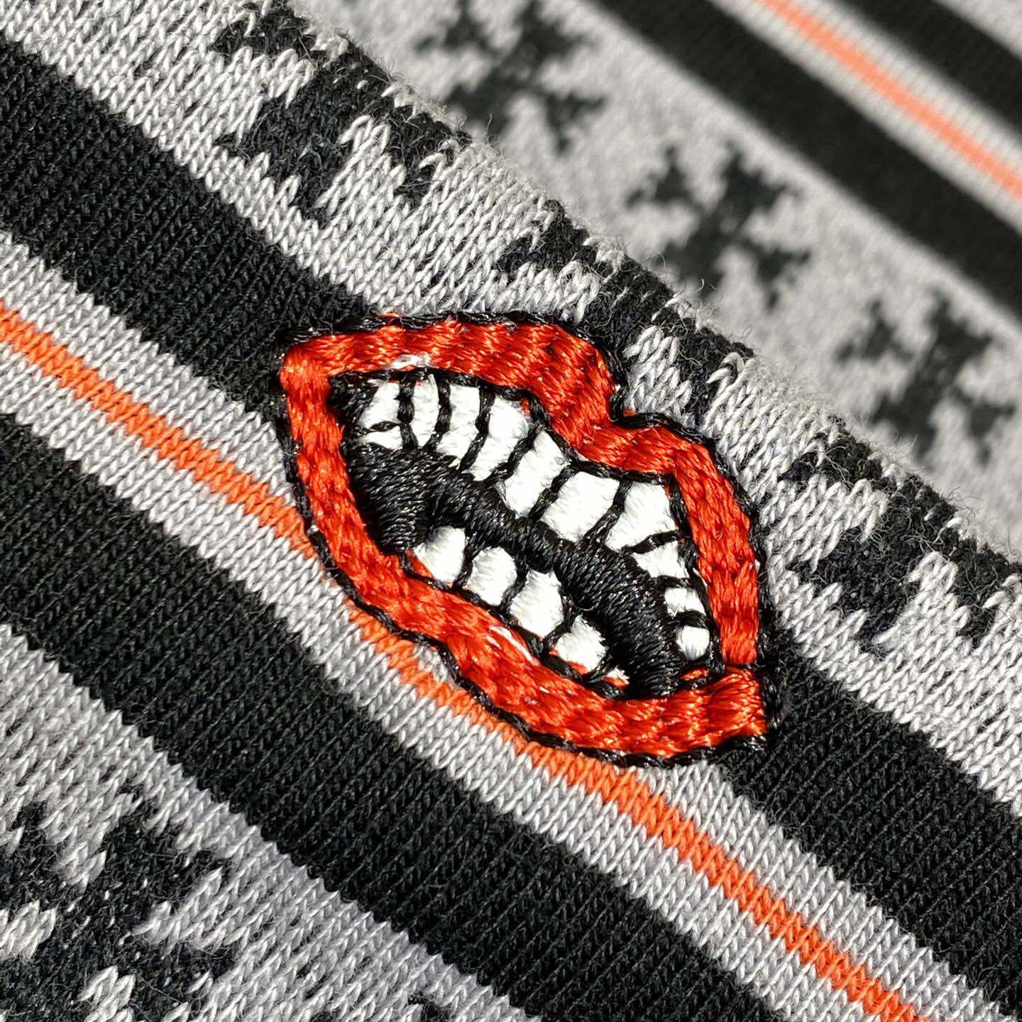 Chrome Hearts Script Logo Stripe Short Sleeve Tee - PerfectKickZ