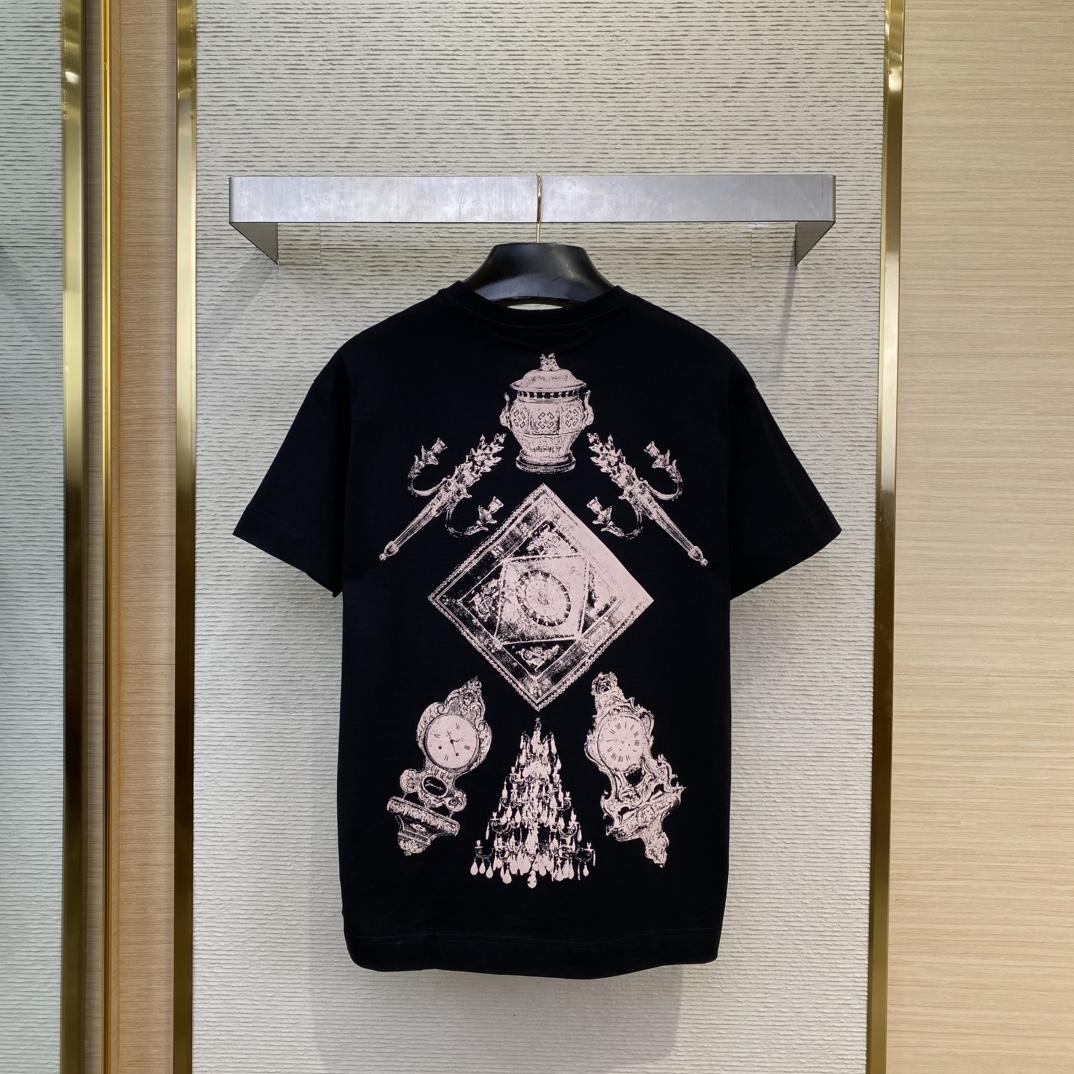 Givenchy T-shirt In Cotton With Hubert Objects Print - PerfectKickZ