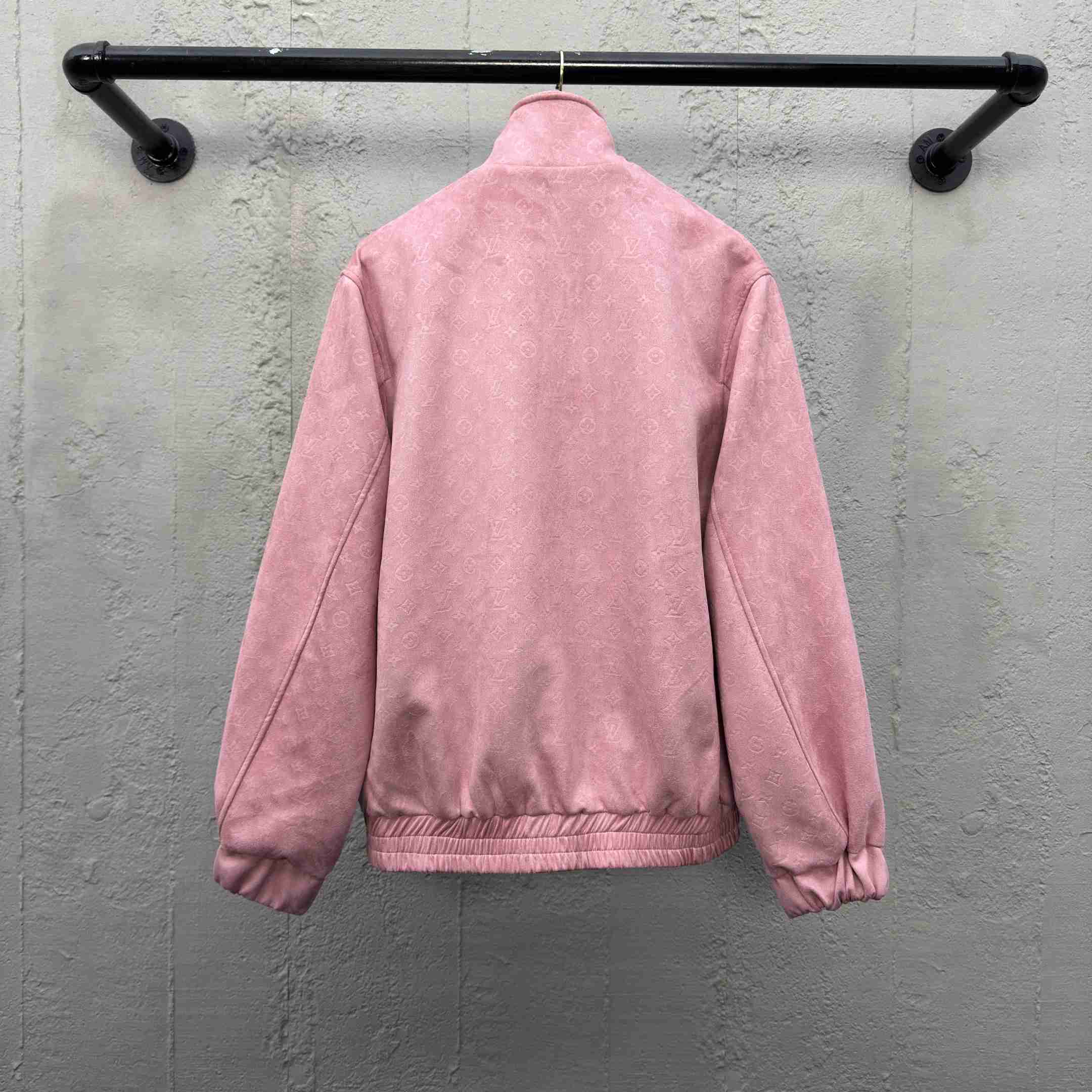 Louis Vuitton Monogram Debossed Leather Tracksuit Jacket   1AHBU4 - PerfectKickZ