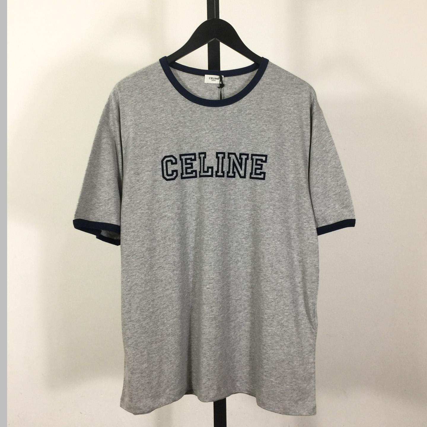 Celine Loose Triomphe T-shirt In Cotton Jersey - PerfectKickZ