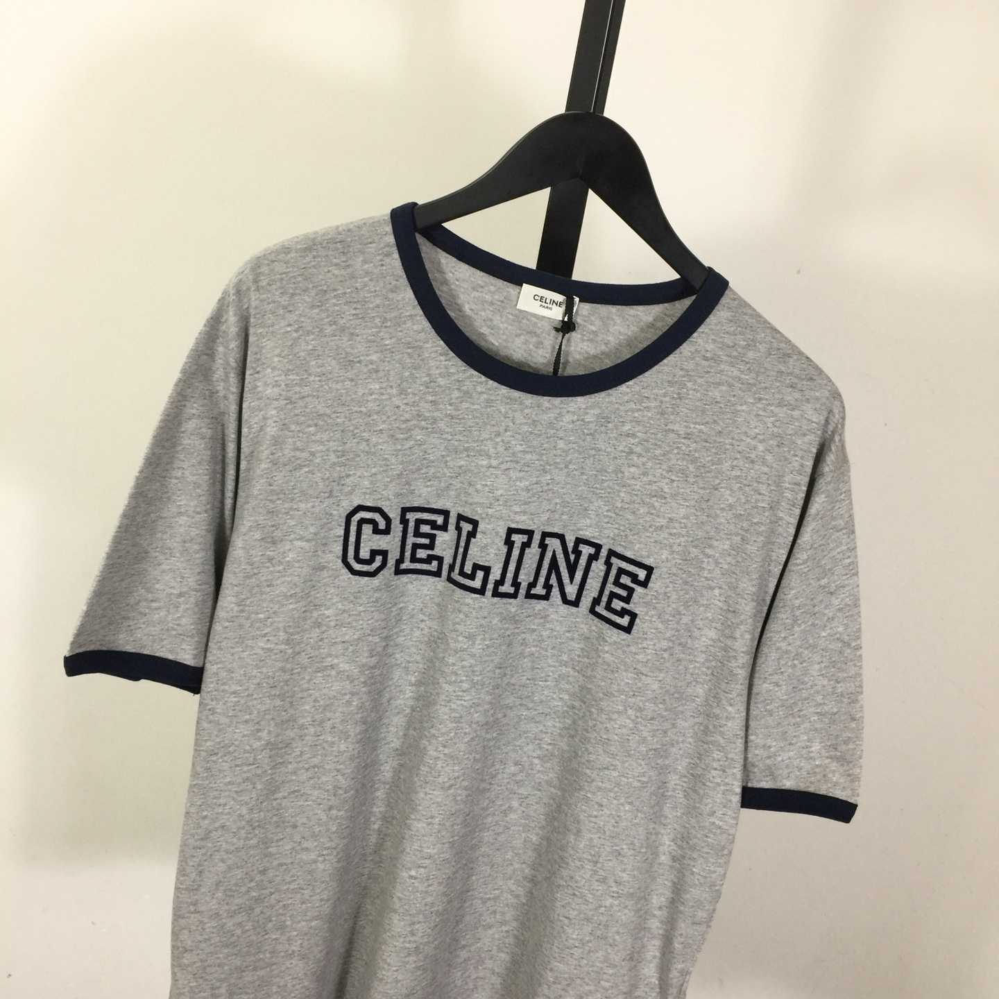 Celine Loose Triomphe T-shirt In Cotton Jersey - PerfectKickZ