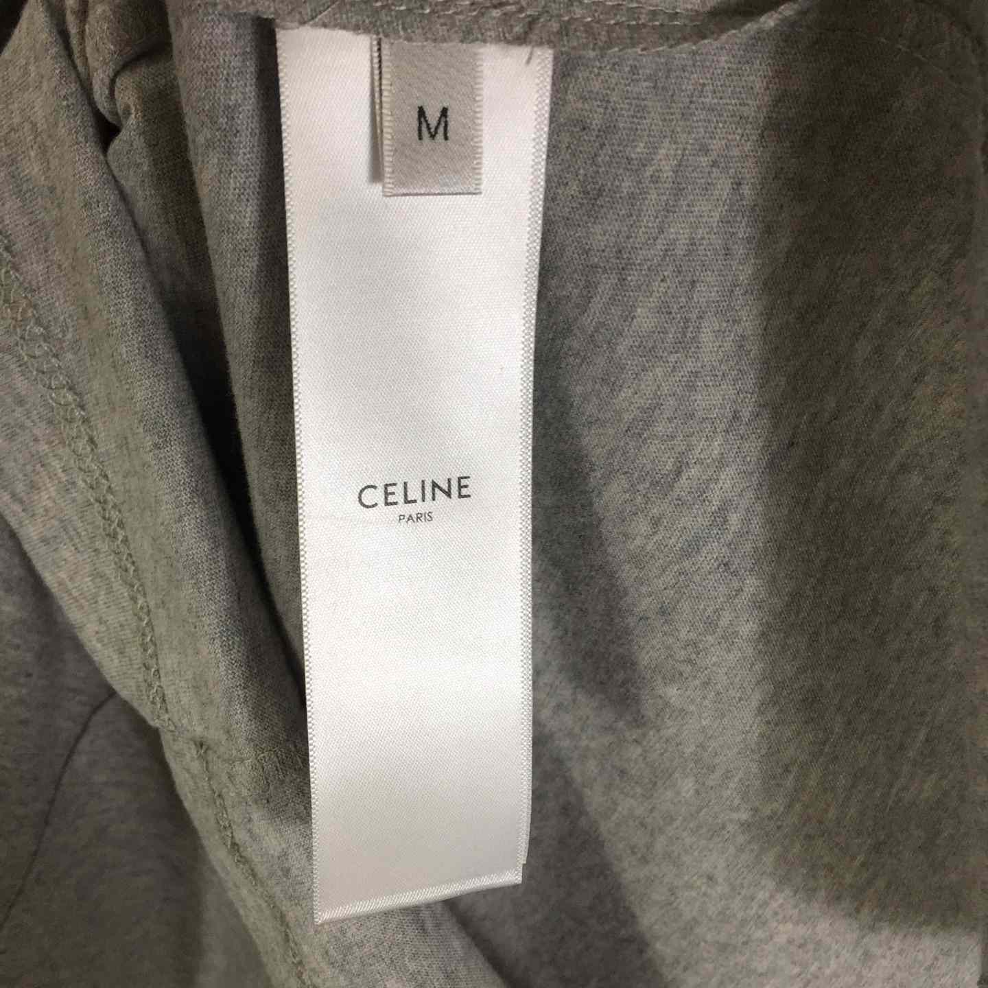 Celine Loose Triomphe T-shirt In Cotton Jersey - PerfectKickZ