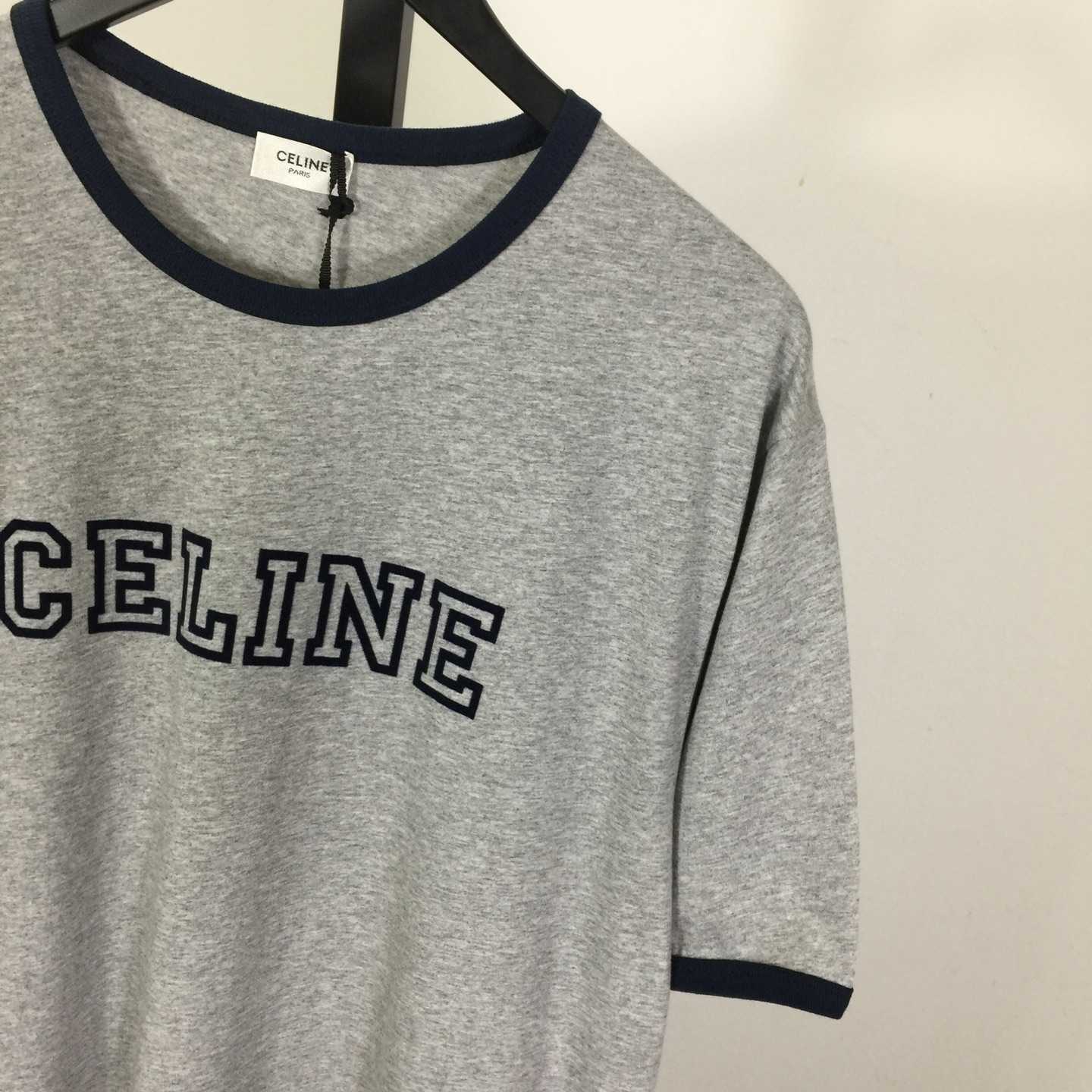 Celine Loose Triomphe T-shirt In Cotton Jersey - PerfectKickZ
