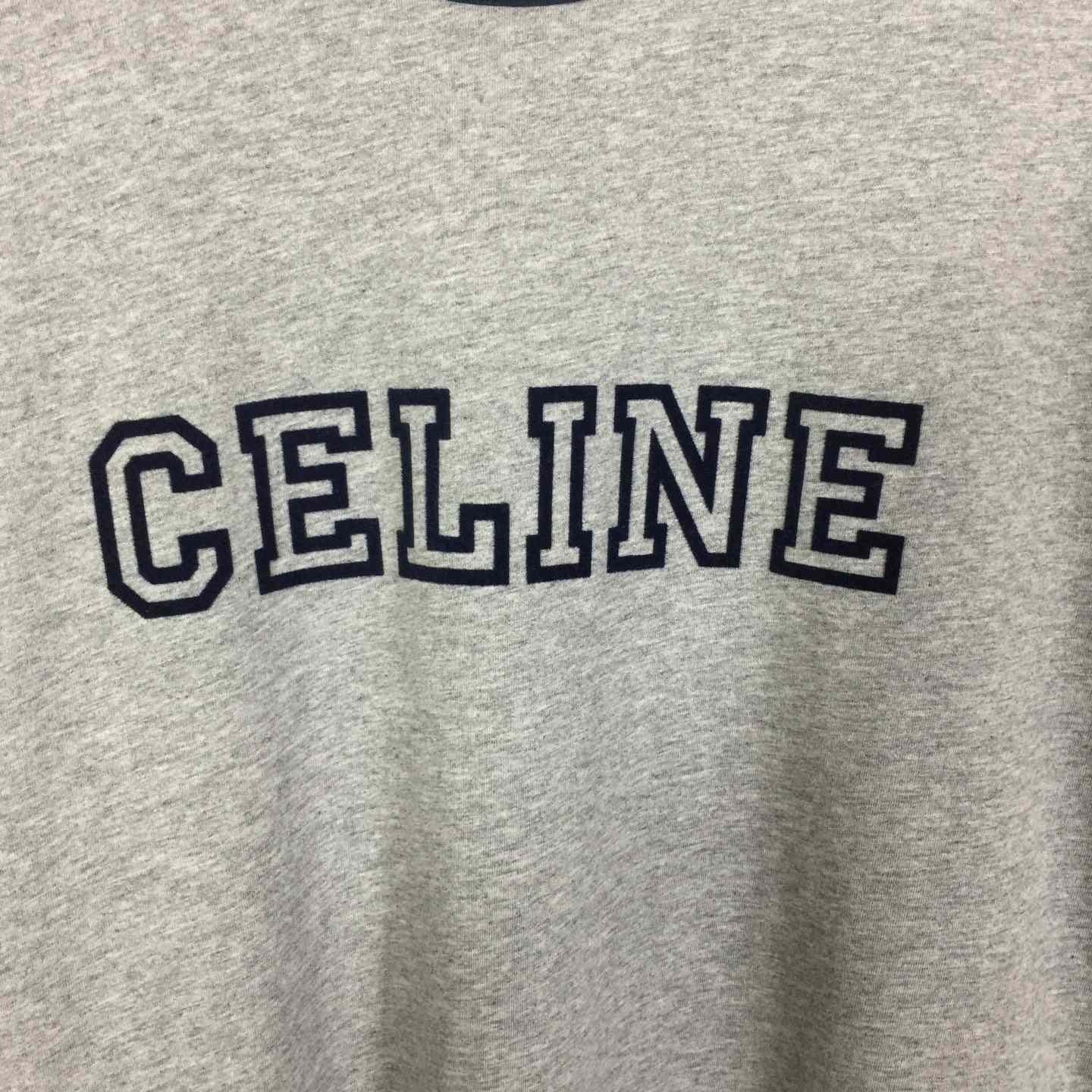 Celine Loose Triomphe T-shirt In Cotton Jersey - PerfectKickZ