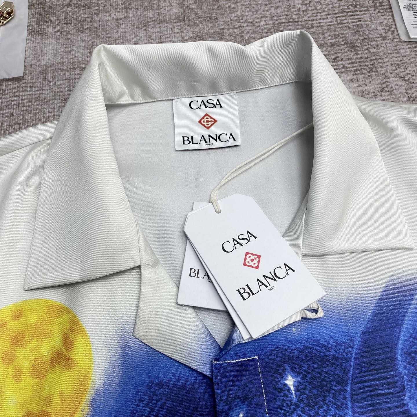 Casablanca Midnight Acropolis Silk Shirt   CA3530 - PerfectKickZ