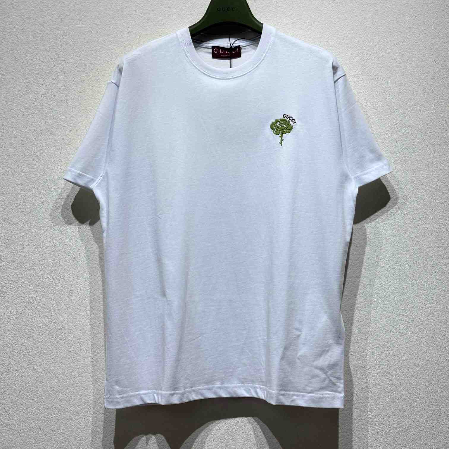 Gucci Cotton Jersey T-shirt With Embroidery  - PerfectKickZ