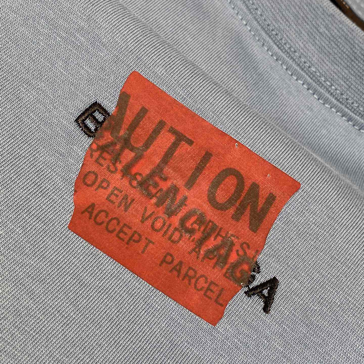 Balenciaga Taped Balenciaga Back T-Shirt Medium Fit In Grey Blue - PerfectKickZ