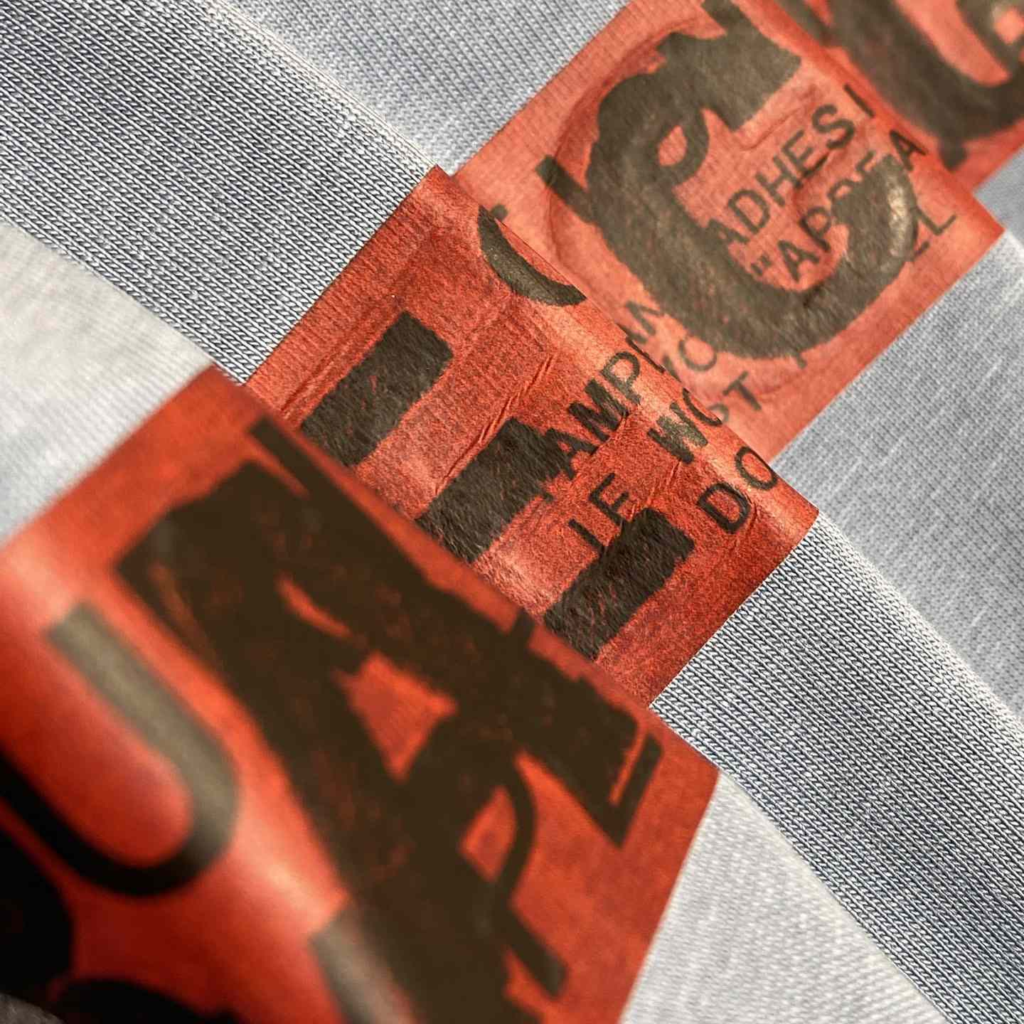 Balenciaga Taped Balenciaga Back T-Shirt Medium Fit In Grey Blue - PerfectKickZ