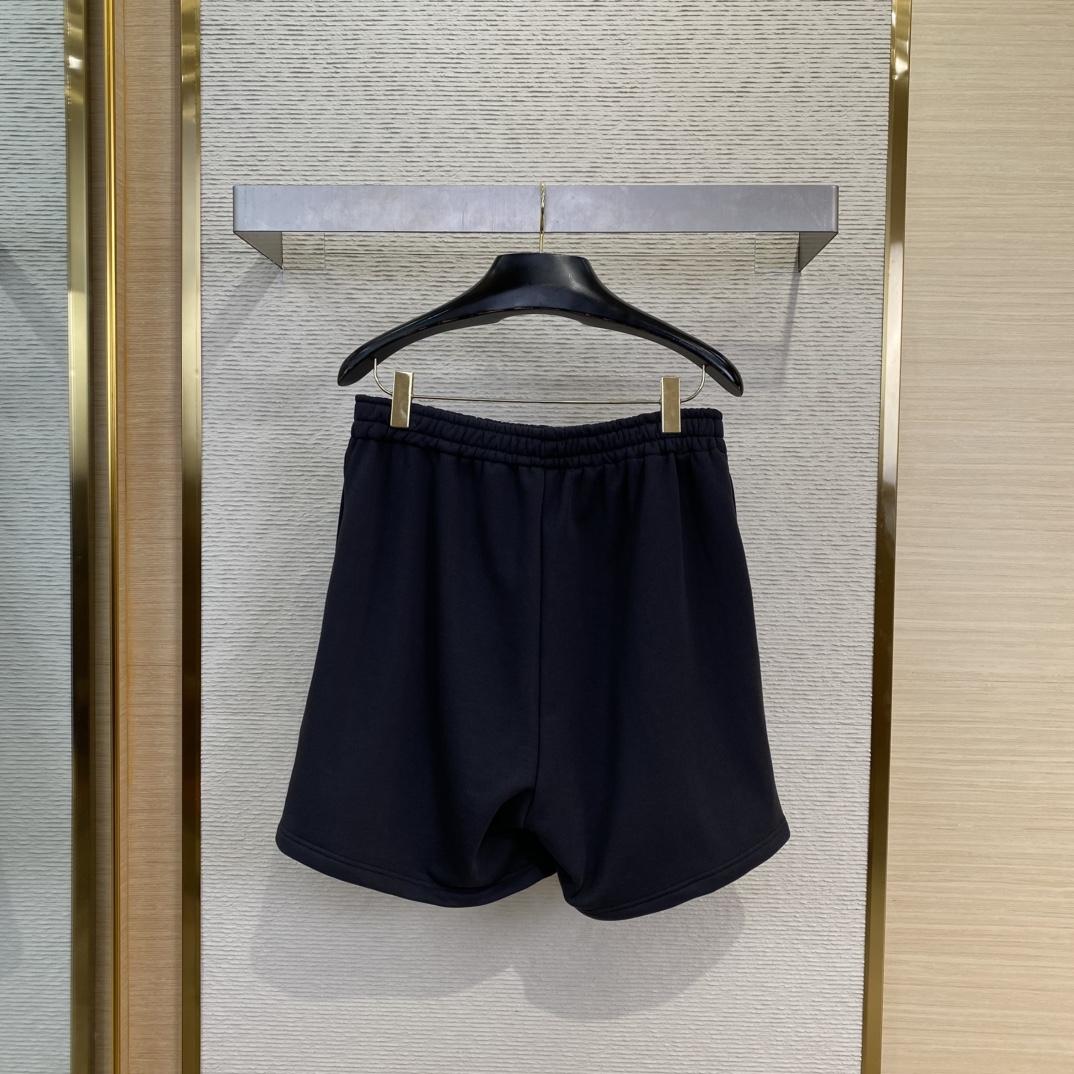 Balenciaga Taped Balenciaga Back Shorts In Faded Black - PerfectKickZ