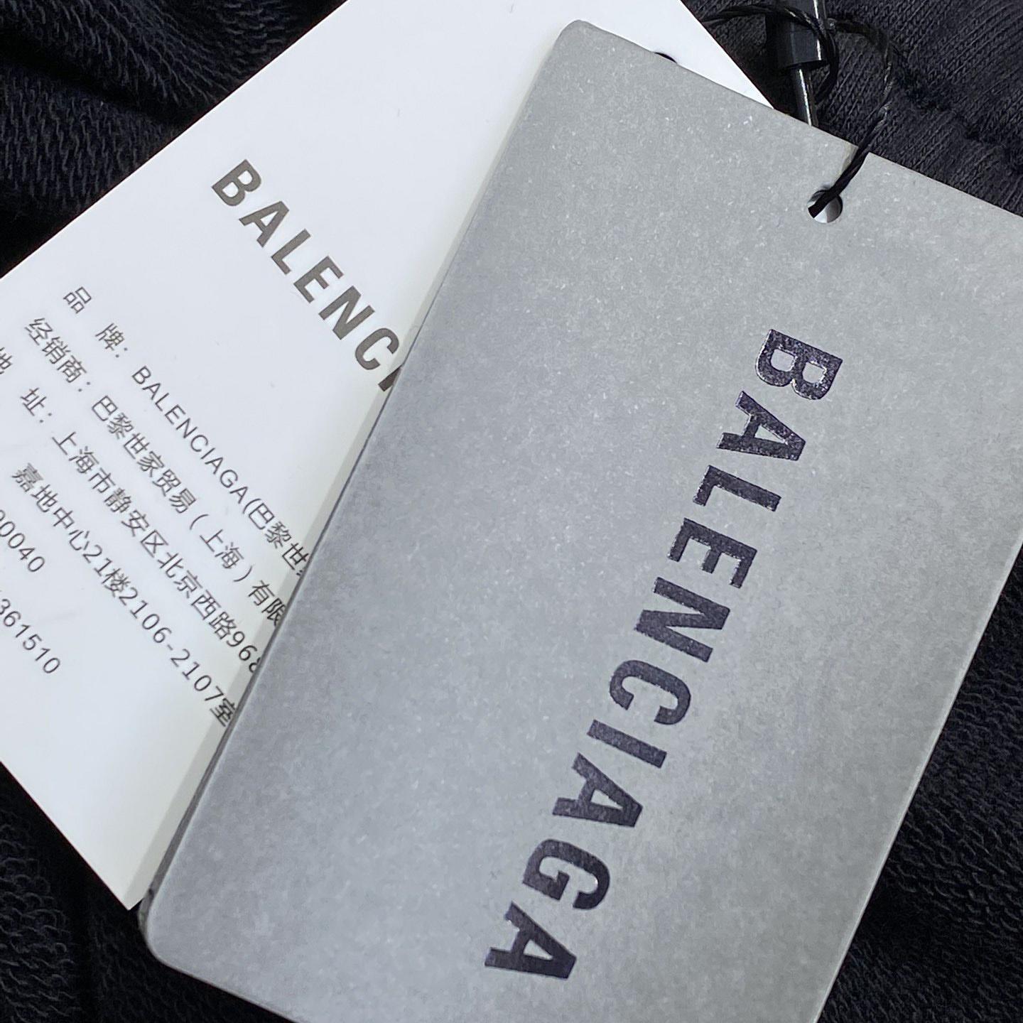Balenciaga Taped Balenciaga Back Shorts In Faded Black - PerfectKickZ