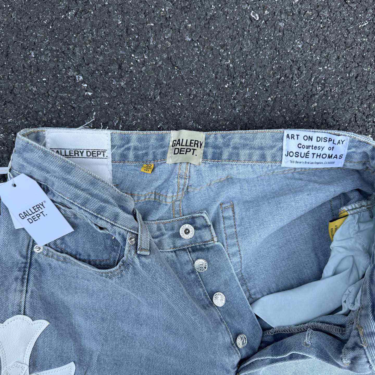 Chrome Hearts x Gallery Dept Cross Patch Flare Denim Jean - PerfectKickZ