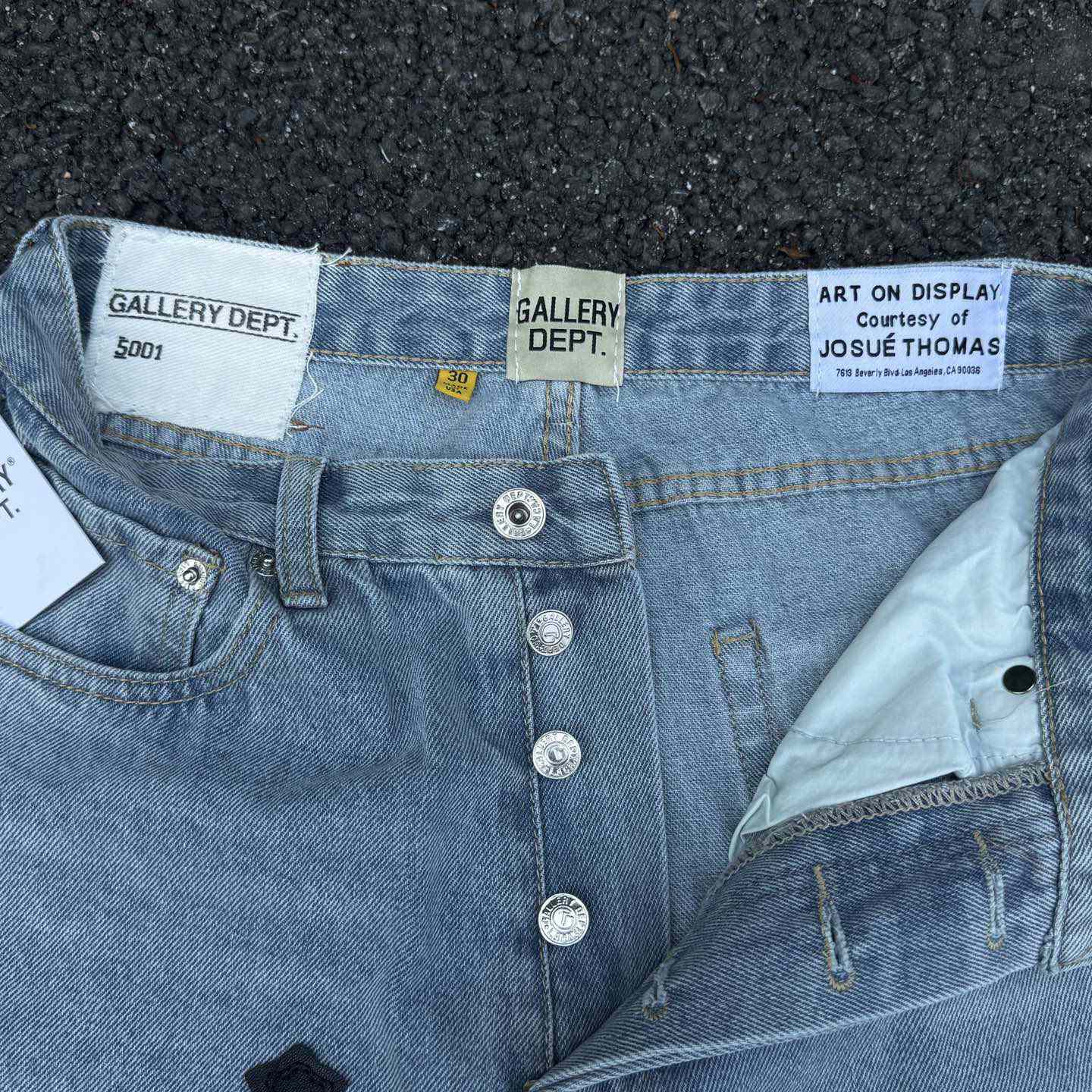 Chrome Hearts x Gallery Dept Cross Patch Flare Denim Jean - PerfectKickZ
