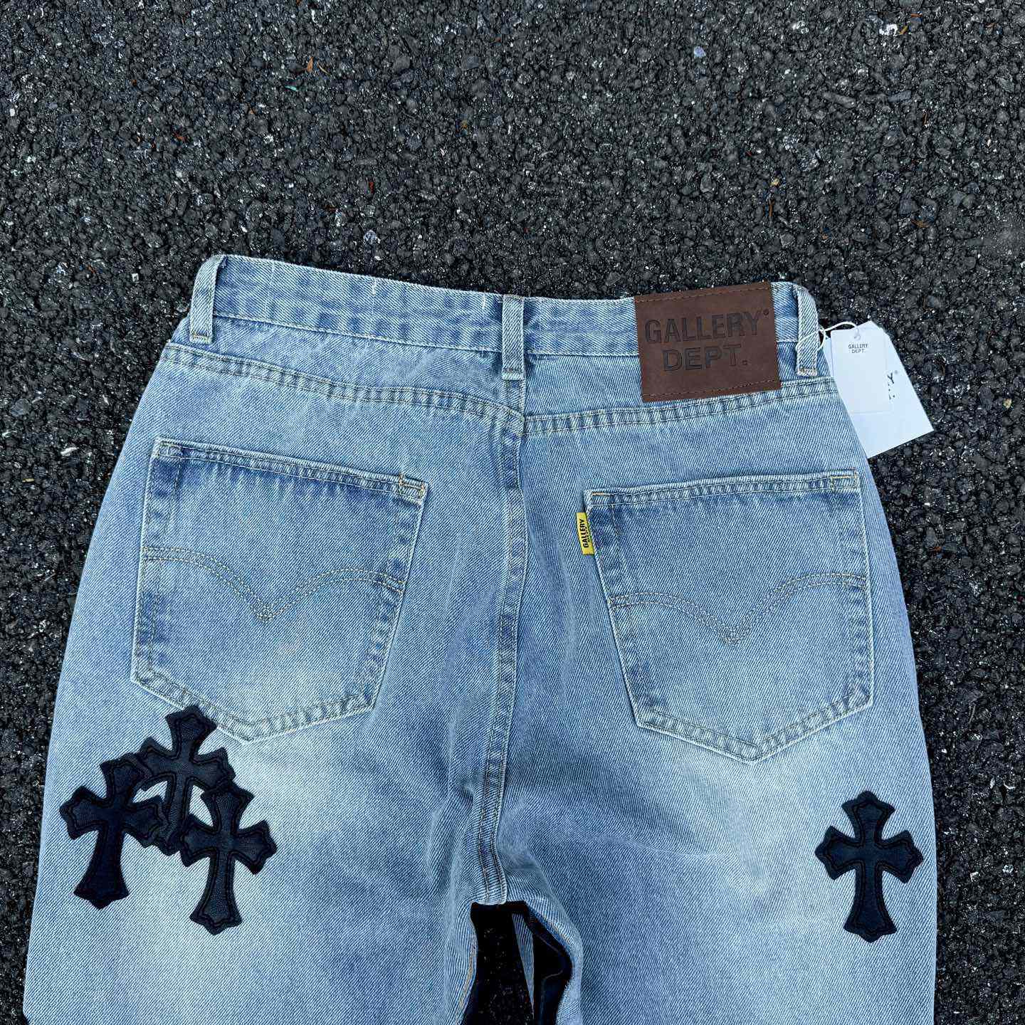 Chrome Hearts x Gallery Dept Cross Patch Flare Denim Jean - PerfectKickZ