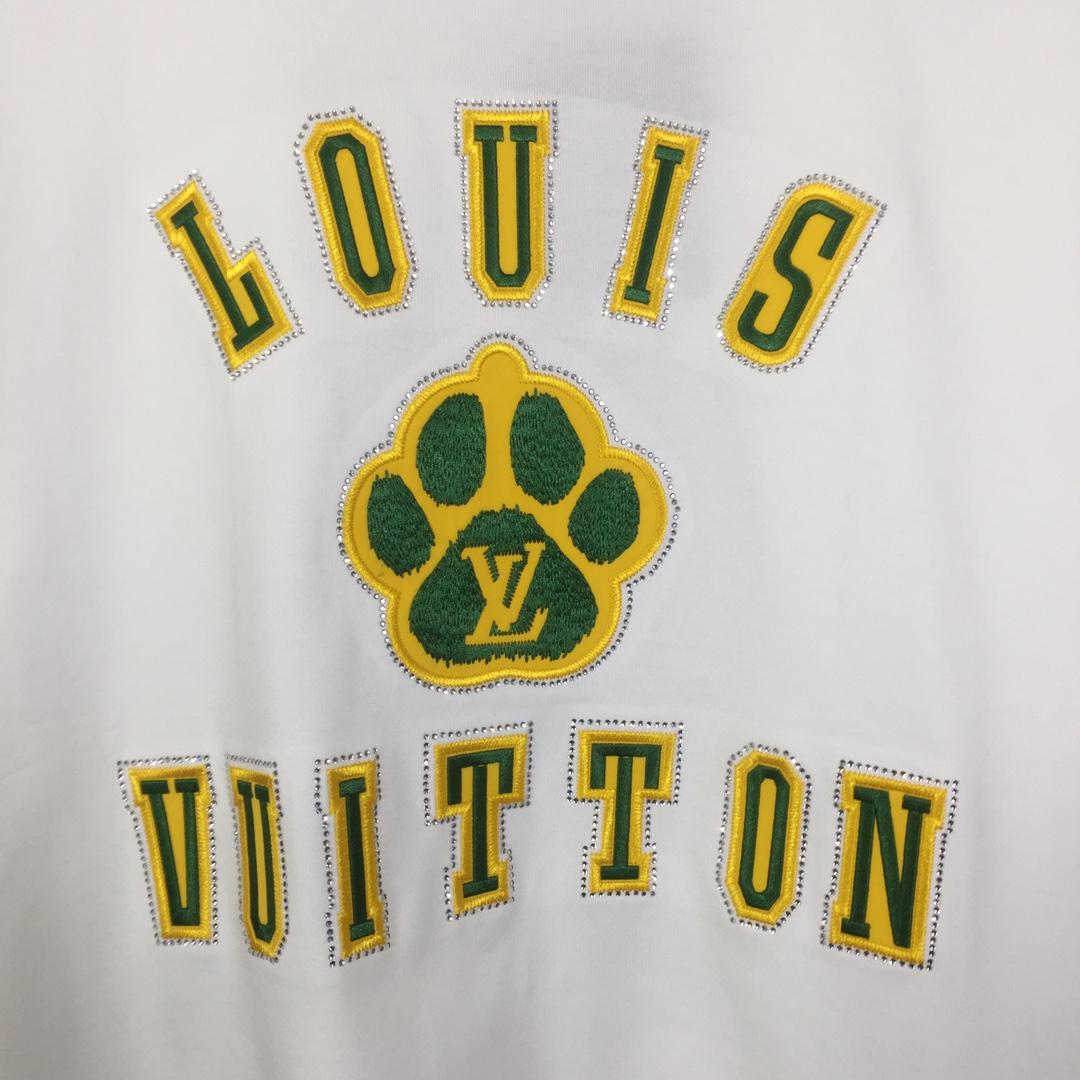 Louis Vuitton Embellished Short-Sleeved Cotton Crewneck - PerfectKickZ