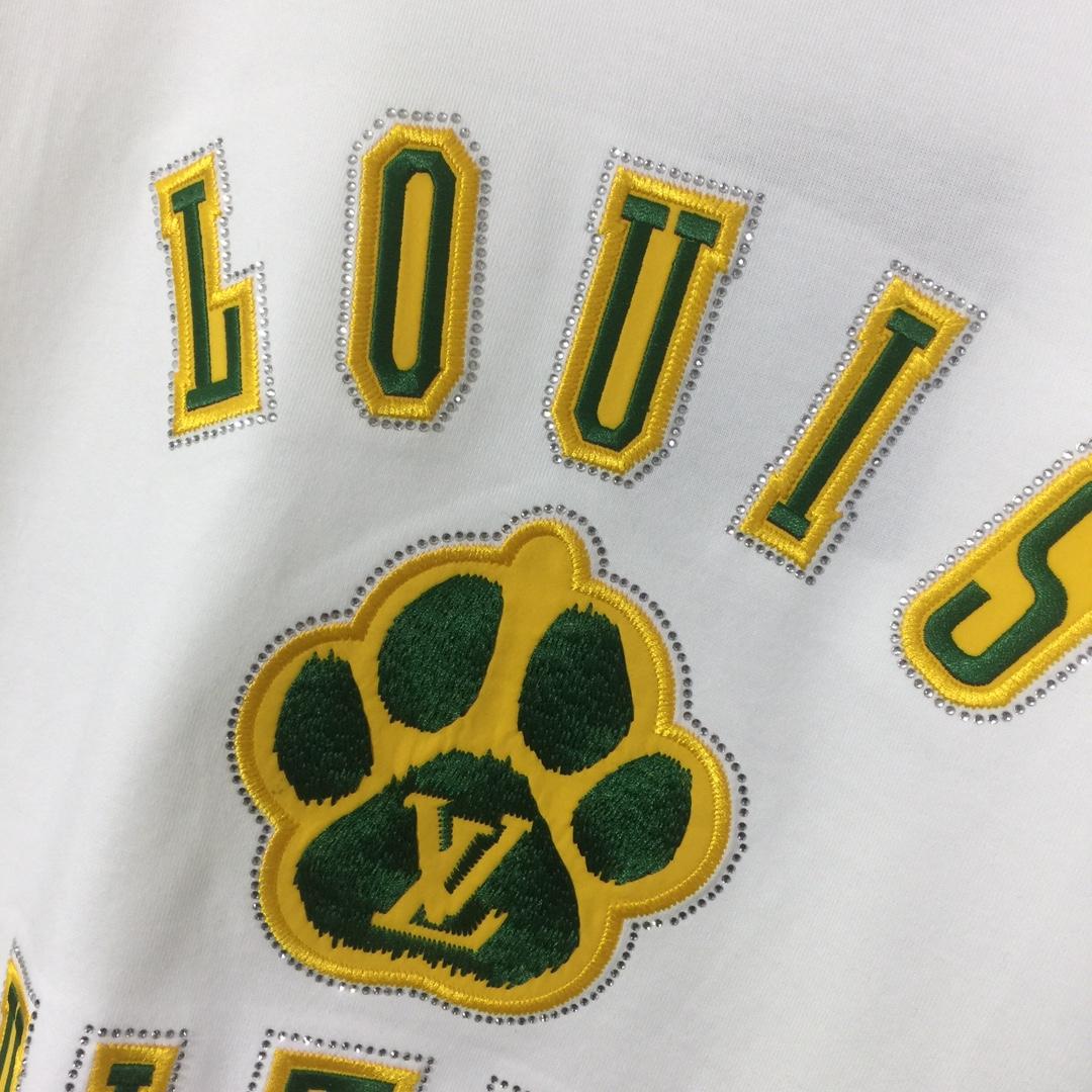 Louis Vuitton Embellished Short-Sleeved Cotton Crewneck - PerfectKickZ