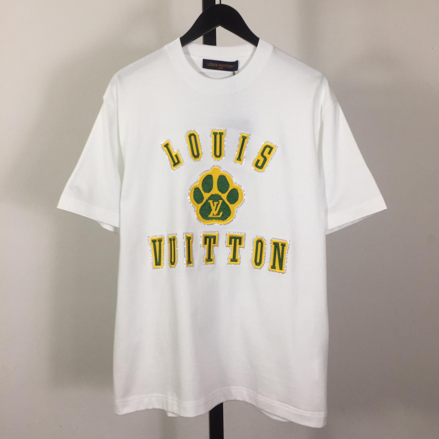 Louis Vuitton Embellished Short-Sleeved Cotton Crewneck - PerfectKickZ