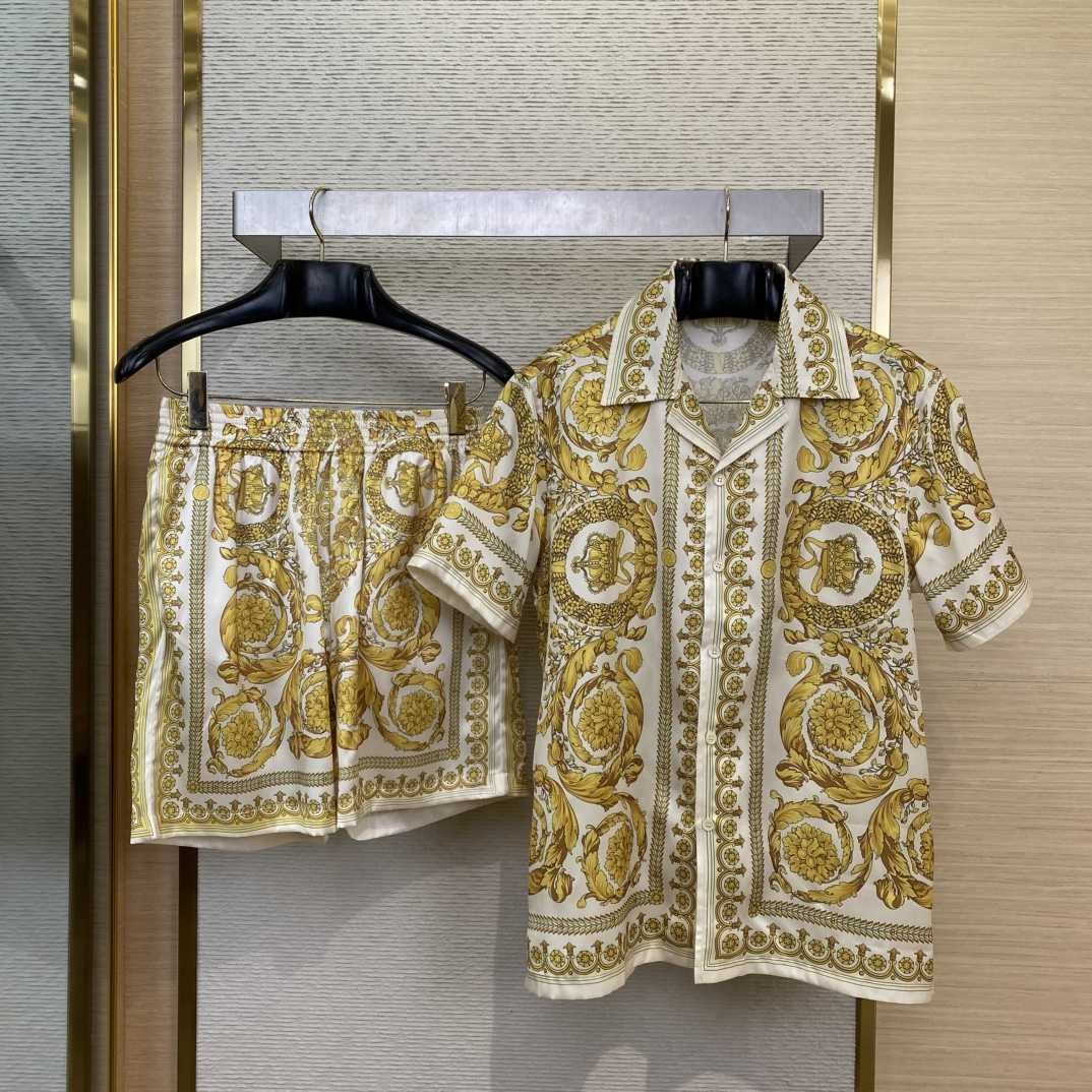 Versace Barocco Silk Shirt & Shorts  - PerfectKickZ