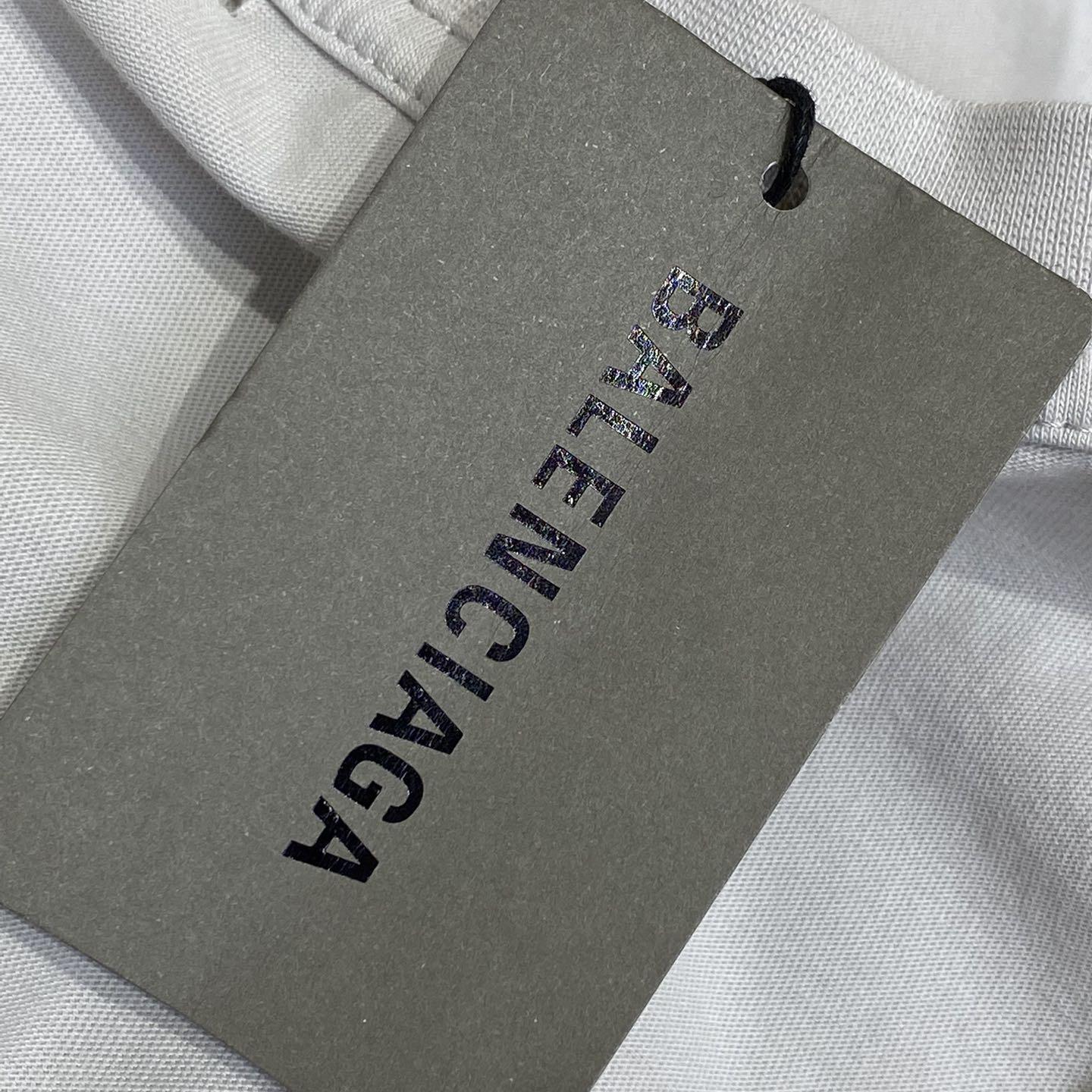 Balenciaga Eye Chart Distressed Oversize Cotton T-shirt - PerfectKickZ