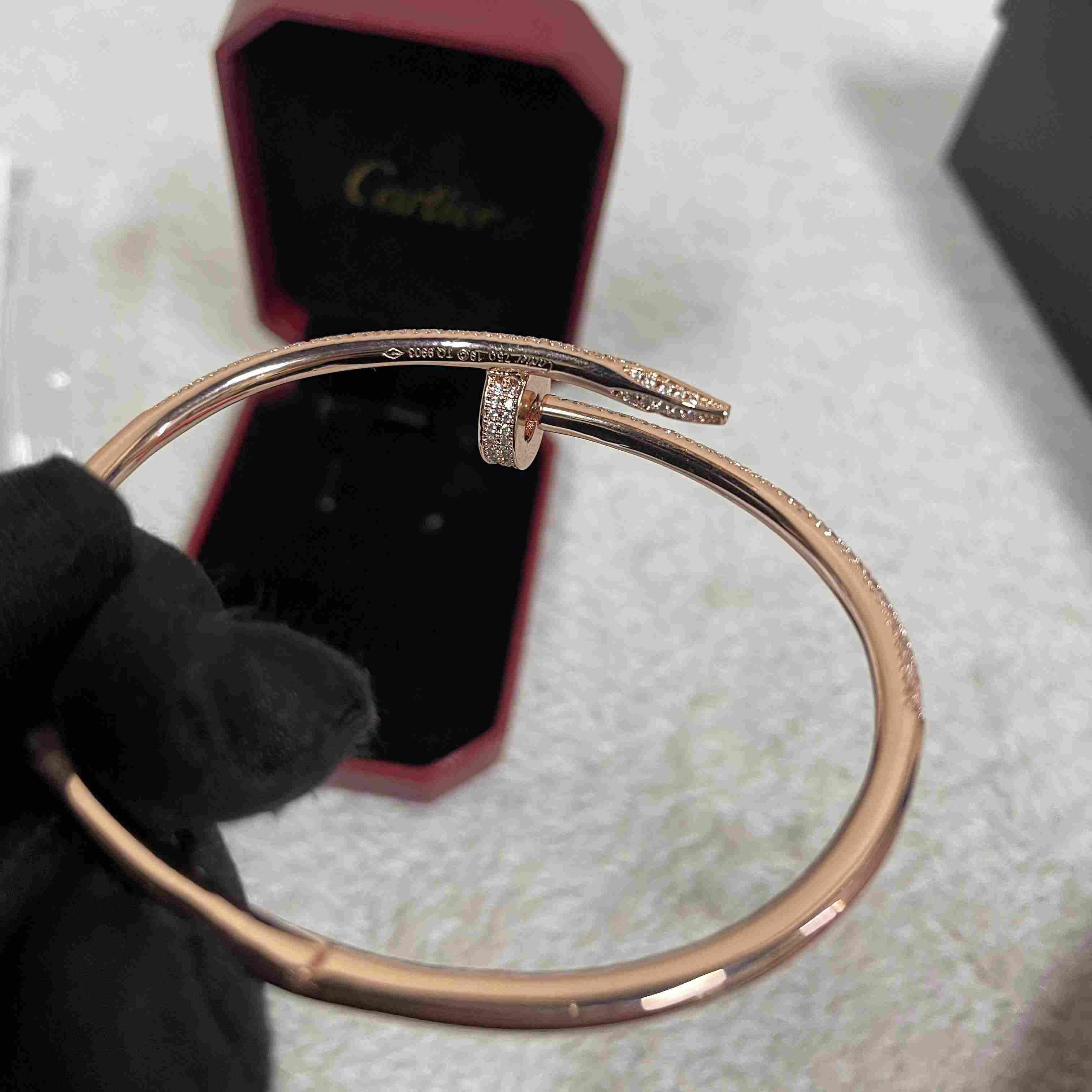 Cartier Juste un Clou Diamond Bracelets Rose Gold - PerfectKickZ
