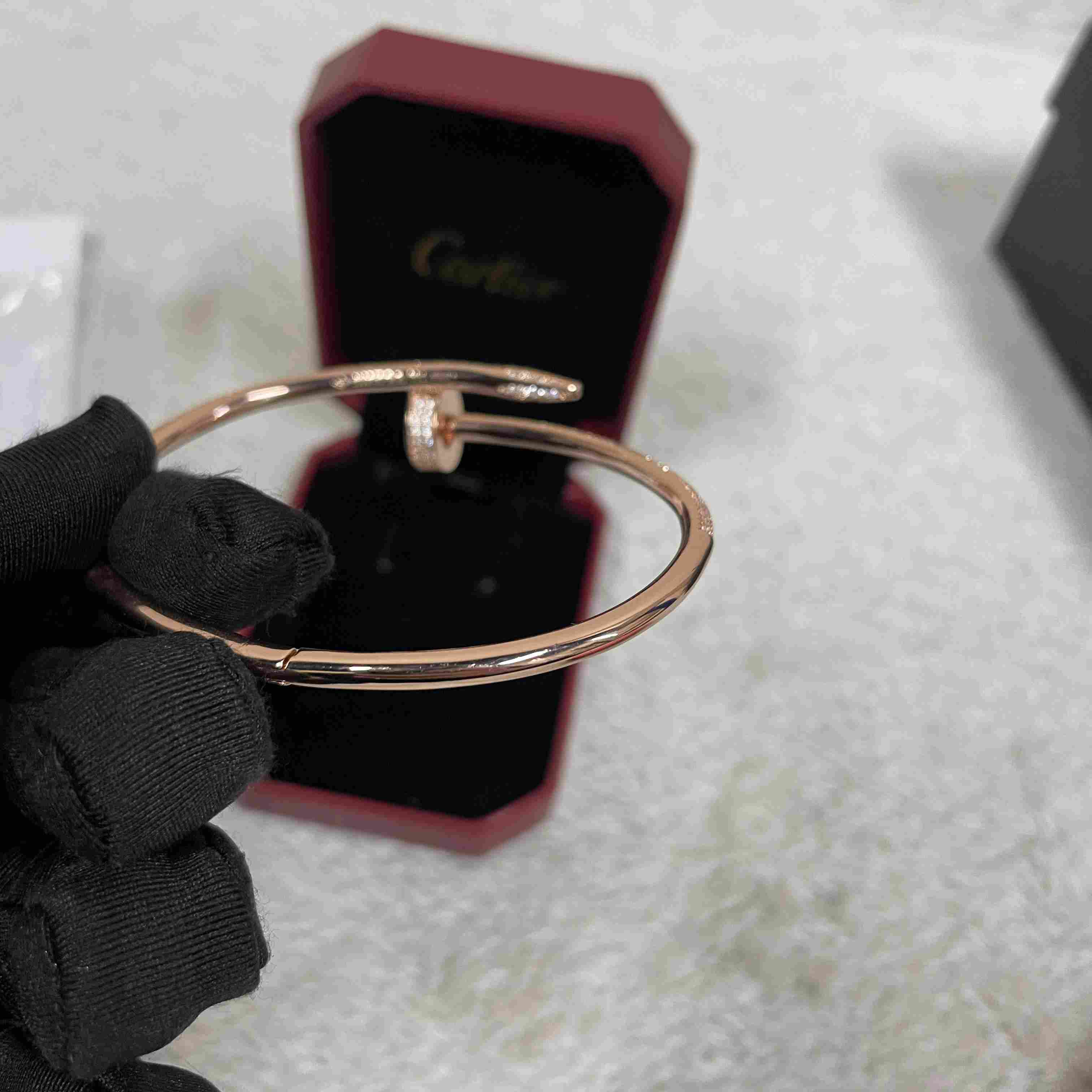 Cartier Juste un Clou Diamond Bracelets Rose Gold - PerfectKickZ