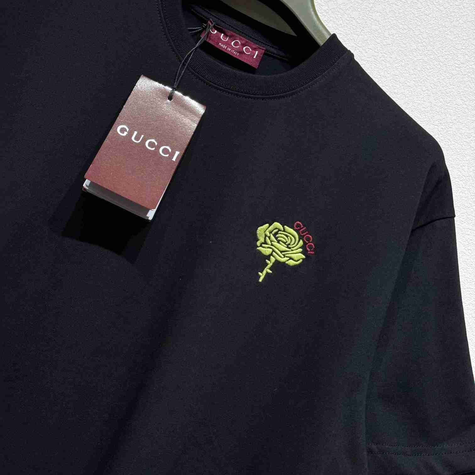 Gucci Cotton Jersey T-shirt With Embroidery  - PerfectKickZ