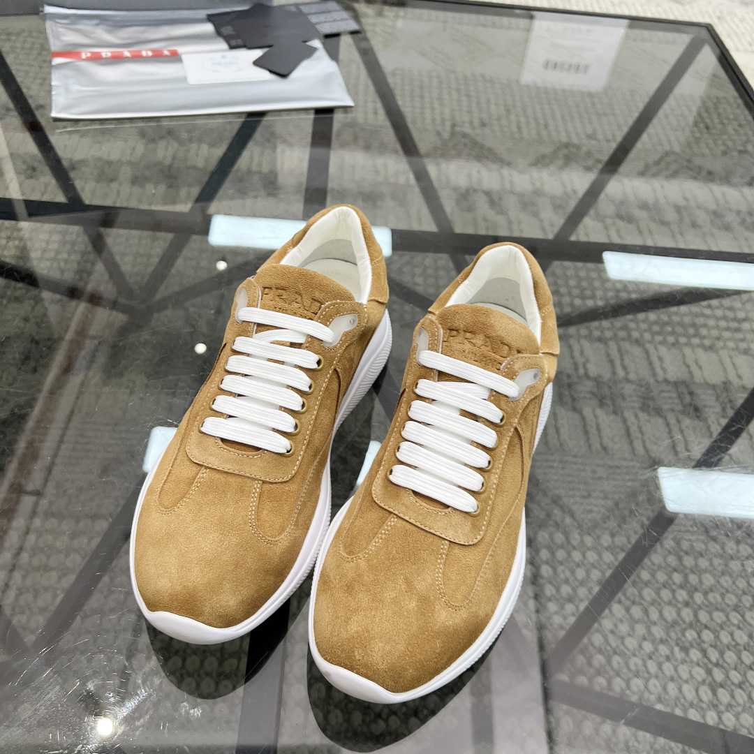 Prada America's Cup Suede Sneakers - PerfectKickZ