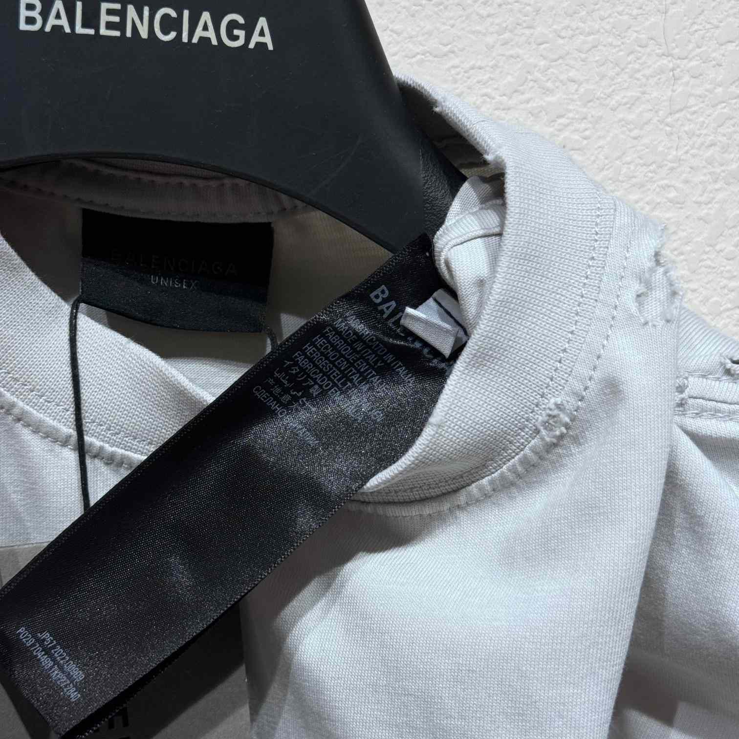 Balenciaga Optical T-Shirt Oversized In White - PerfectKickZ