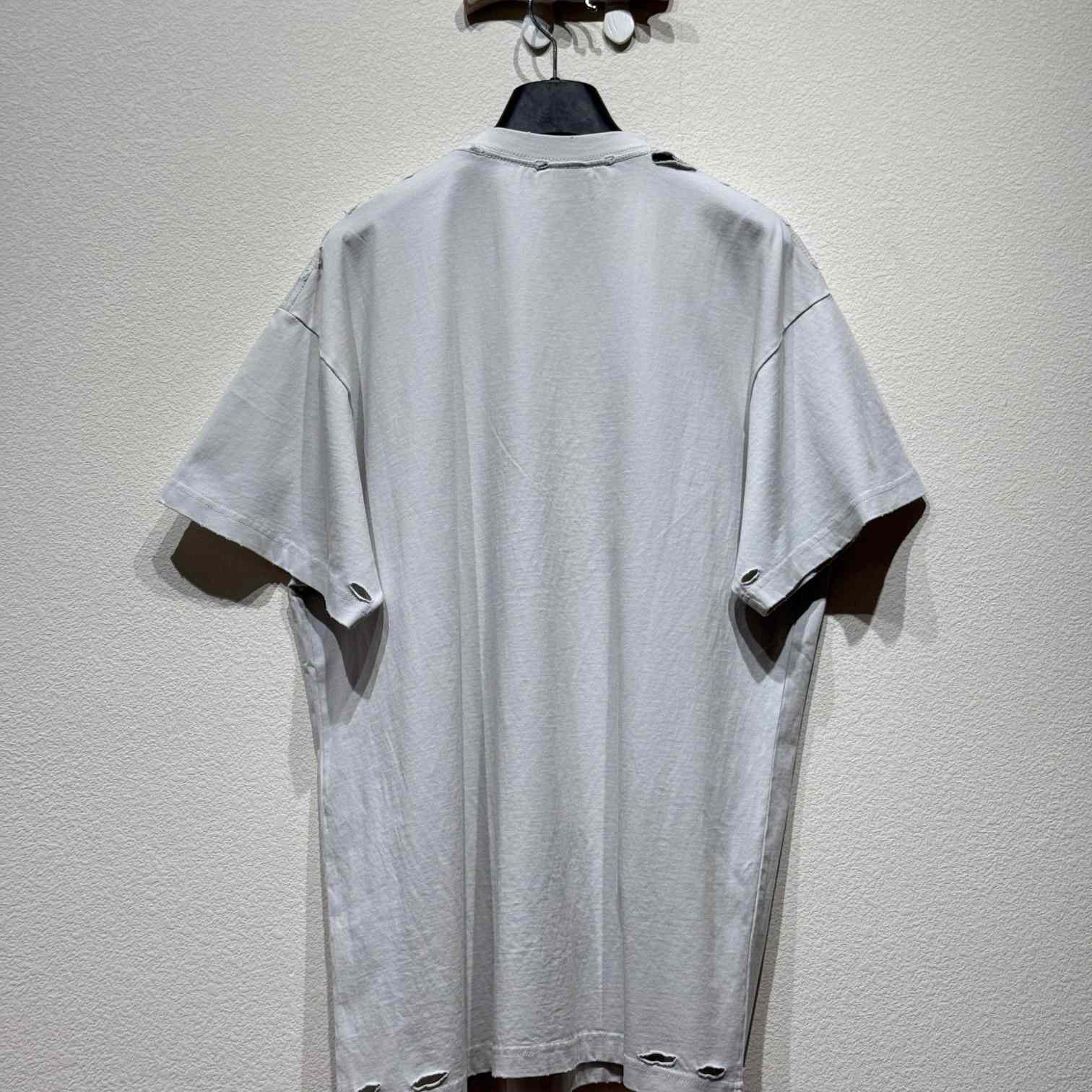 Balenciaga Optical T-Shirt Oversized In White - PerfectKickZ