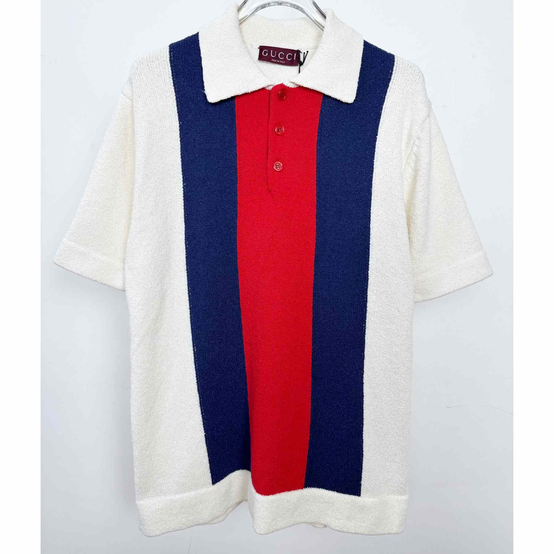 Gucci Cotton Blend Terry Knit Polo Shirt  - PerfectKickZ