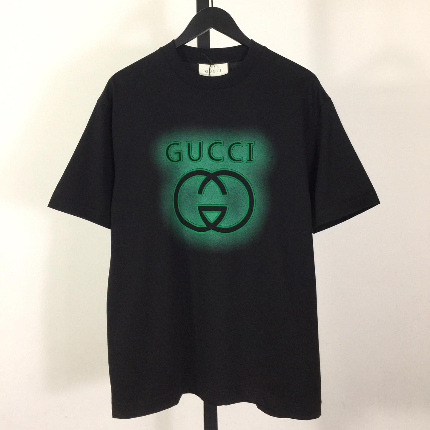 Gucci Printed Cotton Jersey T-shirt - PerfectKickZ