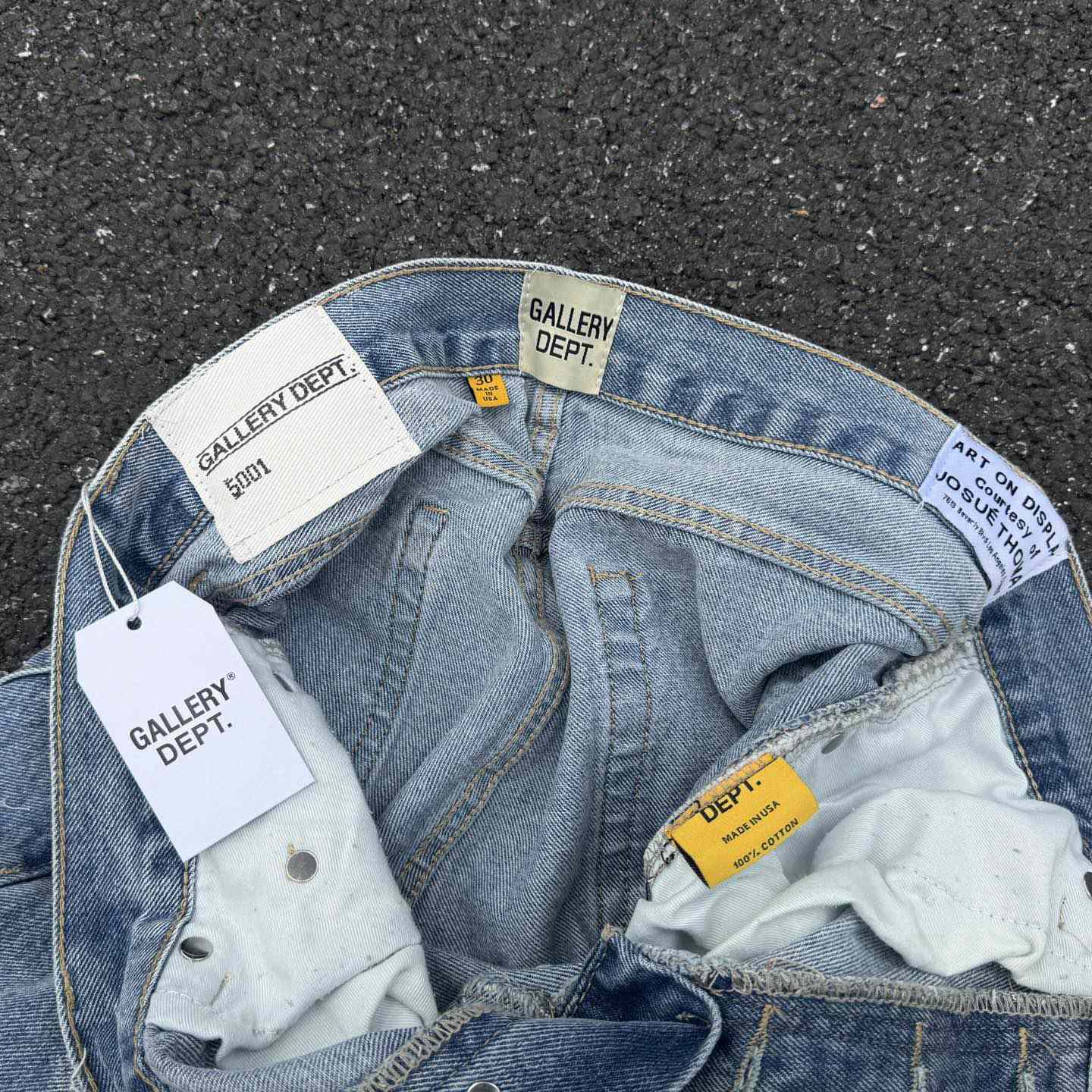 Gallery Dept. Ripped Denim Flared Pants - PerfectKickZ