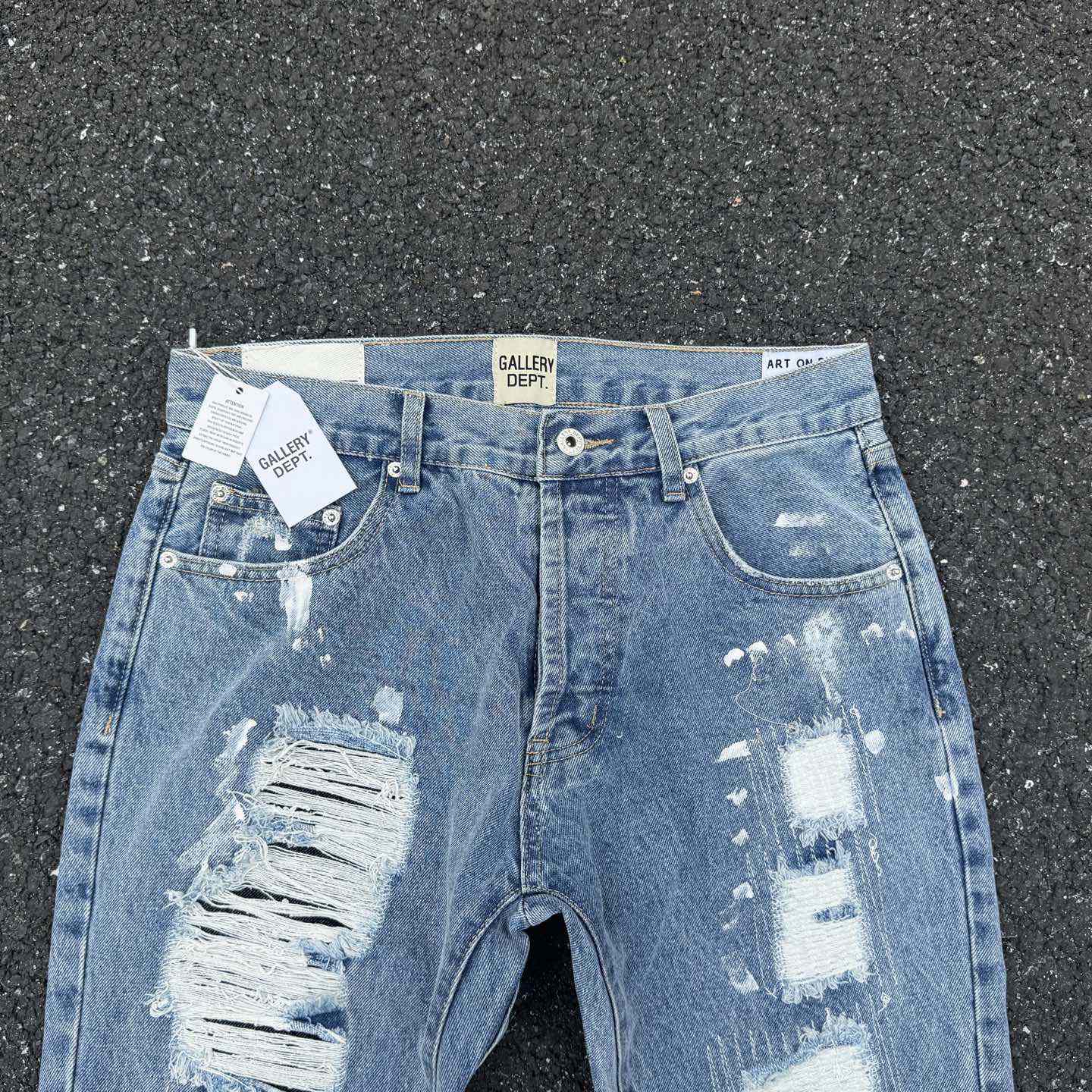 Gallery Dept. Ripped Denim Flared Pants - PerfectKickZ