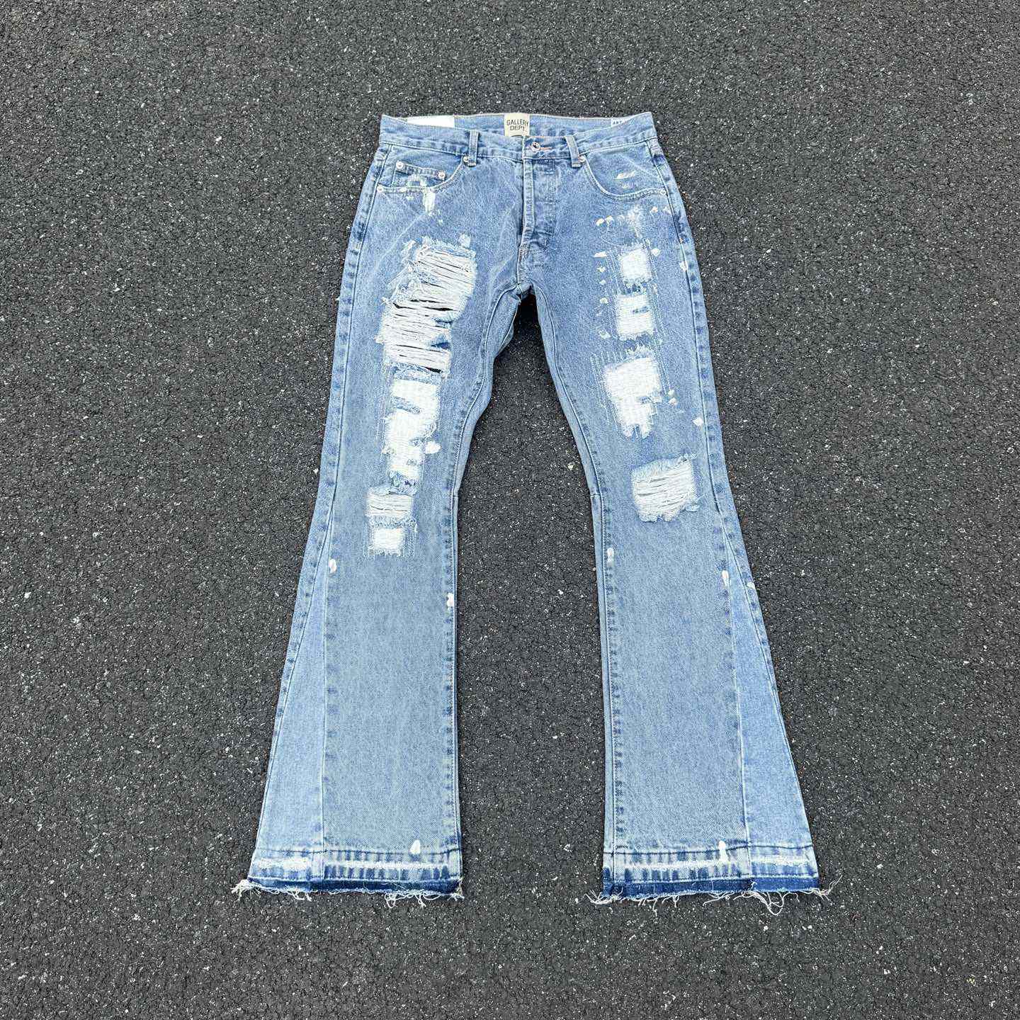 Gallery Dept. Ripped Denim Flared Pants - PerfectKickZ